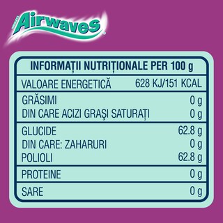 Airwaves | Guma de mestecat Cool Cassis 84g