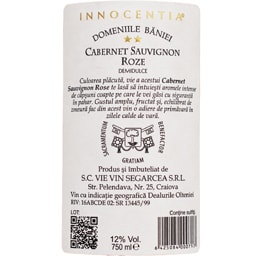 Innocentia | Vin rose Cabernet Sauvignon demidulce 0.75L