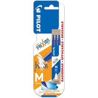 Pilot | Rezerve cerneala termosensibila, 0,7 mm, albastru, set 3 bucati