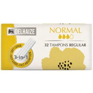 Delhaize | Tampoane standard, 32 bucati