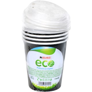 Delhaize | Pahare cu capac 220ml, 5 bucati