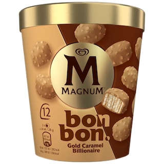 Magnum | Bon bon | Inghetata Gold Caramel Billionaire 204ml