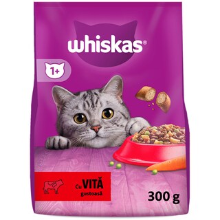 Whiskas | Hrana uscata pentru pisici, cu vita 300g