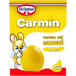 Dr. Oetker | Carmin | Vopsea lichida galbena, 10 oua 5ml
