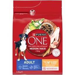 Purina One | Hrana caini pui,orez ,adult 2.5kg