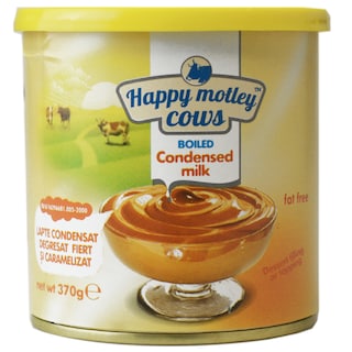 Happy Motley Cows | Lapte condensat degresat fiert si caramelizat 370g