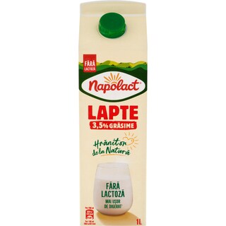 Napolact | Lapte fara lactoza 3.5% grasime 1L