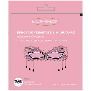 Laura Baldini | Masca servetel venetiana cu colagen, acid hialuronic si vitamina C