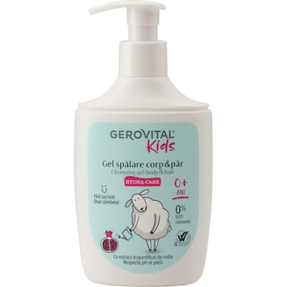 Gerovital Kids | Gel spalare corp si par Hydra Care 300ml
