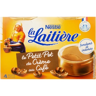 La Laitiere | La Laitiere desert pe baza de lapte si oua cu cafea 4x100g