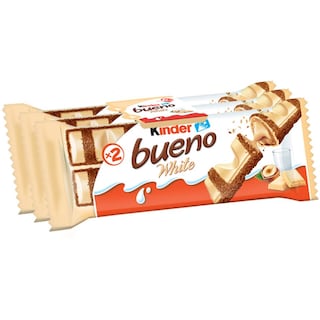 Kinder Bueno | Napolitana glazurata cu ciocolata alba 3x39g