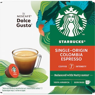 Starbucks | Cafea Espresso Single Origin Colombia, 12 capsule