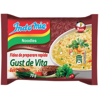 Indomie | Fidea de preparare rapida cu gust de vita 70g