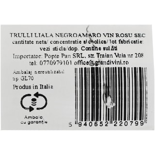 Trulli Liala | Vin rosu sec 750ml