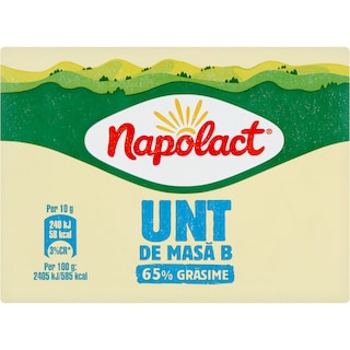 Napolact | Unt de masa B 65% grasime 200g