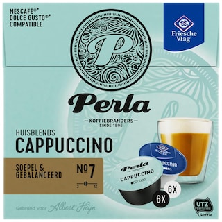 Perla | Cafea Cappucino, 6 bauturi, 12 capsule 120g