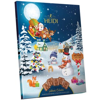 Heidi | Calendar Advent, 24 figurine din ciocolata cu lapte 110g
