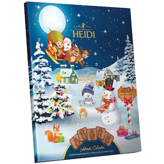 Heidi | Calendar Advent, 24 figurine din ciocolata cu lapte 110g