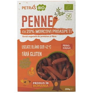 Petras Bio | Penne bio cu linte si morcovi 250g