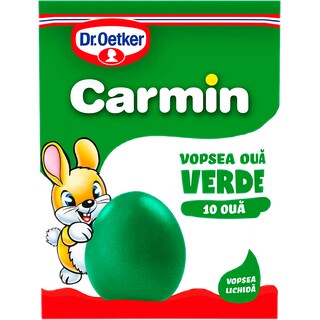 Dr. Oetker | Carmin | Vopsea lichida verde, 10 oua