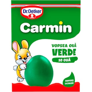 Dr. Oetker | Carmin | Vopsea lichida verde, 10 oua 5ml