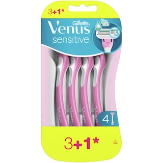 Gillette | Venus | Aparat de ras cu 3 lame, Sensitive, 3+1 bucati