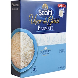 Riso Scotti | Orez basmati usor de gatit 2 bucati 2x125g