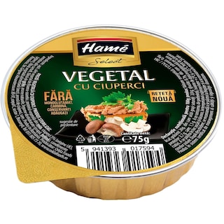 Pasta vegetala cu ciuperci 75g