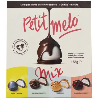 Petit Melo | Bomboane de ciocolata, 4 sortimente 155g
