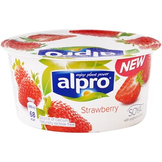 Alpro | Produs fermentat din soia, cu capsuni 150g
