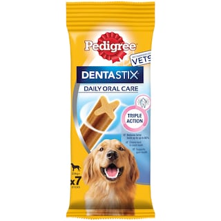 Pedigree | DentaStix | Hrana complementara pentru caini, 25 kg+, 7 batoane, 270g
