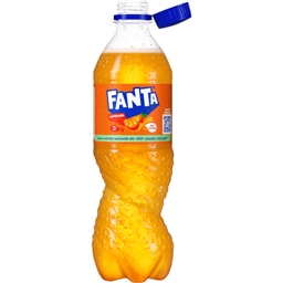 Fanta | Bautura racoritoare carbogazoasa cu suc de portocale 0.5L