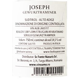 Hofstatter | Joseph | Vin alb Gewurztraminer 0.75L