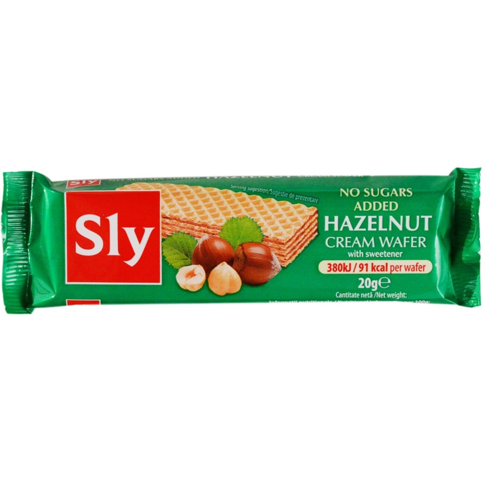 Sly | Napolitana cu crema de alune fara zahar 20g | Mega-image