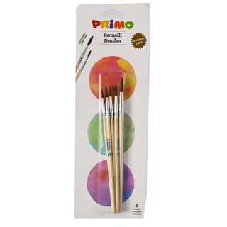 Primo | Pensule varf rotund, 5 bucati