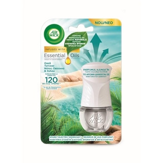Air Wick | Odorizant de camera electric + Rezerva Turqoise Oasis 19ml