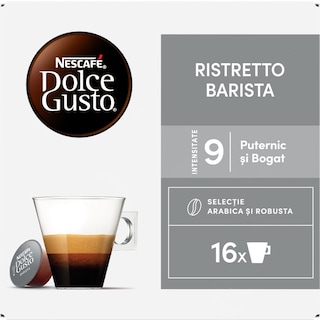 Nescafe | Dolce Gusto | Cafea Ristretto Barista, 16 capsule