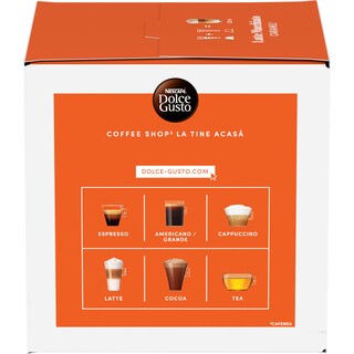 Nescafe | Dolce Gusto | Cafea Latte Macchiato Caramel, 8 bauturi, 16 capsule