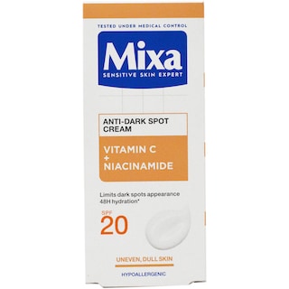 Mixa | Crema hidratanta anti-pete pigmentare cu Vitamina C si Niacinamida, SPF 20 50ml