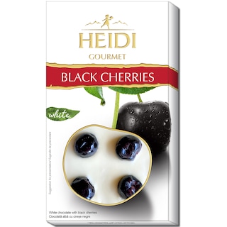 Heidi | Gourmet | Ciocolata alba cu cirese negre confiate 100g