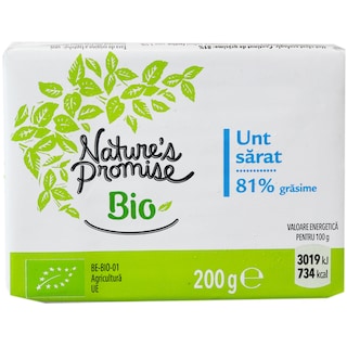Nature's Promise Bio | Unt sarat bio 81% grasime 200g