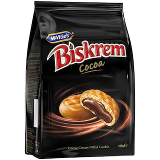 Biskrem | Biscuiti umpluti cu crema cu cacao 160g