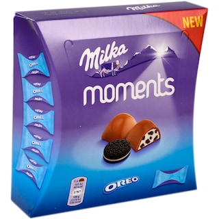 Milka | Ciocolata cu lapte si bucati de biscuiti Moments Oreo 92g