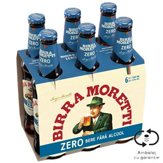 Birra Moretti | Bere blonda fara alcool 6x0.33L