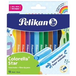 Pelikan | Carioca Colorella Star, set 12 culori