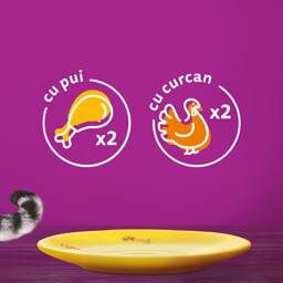 Whiskas | Hrana umeda pentru pisici, cu pasare in sos 4x85g