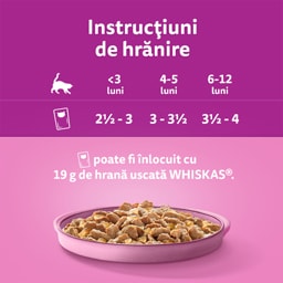Whiskas | Hrana umeda pentru pui de pisica selectie mini fileuri in aspic 4x85g
