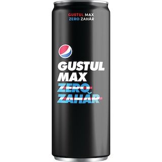 Pepsi | Max | Bautura racoritoare carbogazoasa cu aroma de cola Max doza 0.33L