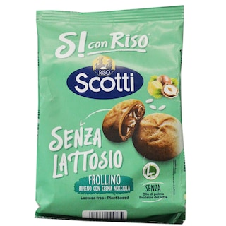 Riso Scotti | Bisccuiti cu crema de alune, fara lactoza 200g