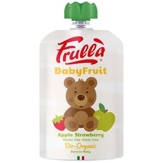 Frulla | Piure bio cu mere si capsuni, +6 luni 100g